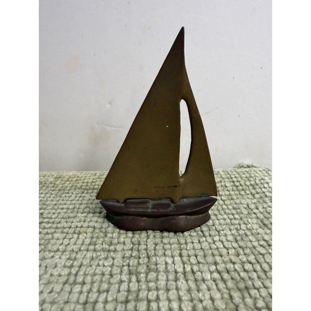 Vintage MCM Sailboat Sculpture Taiwan Abstract Boat Decor Penco Desk gift